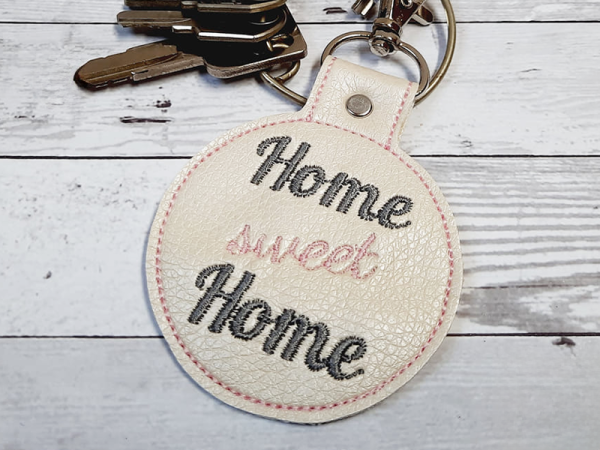 Home Sweet Home Schlüsselanhänger - ITH-Stickdatei